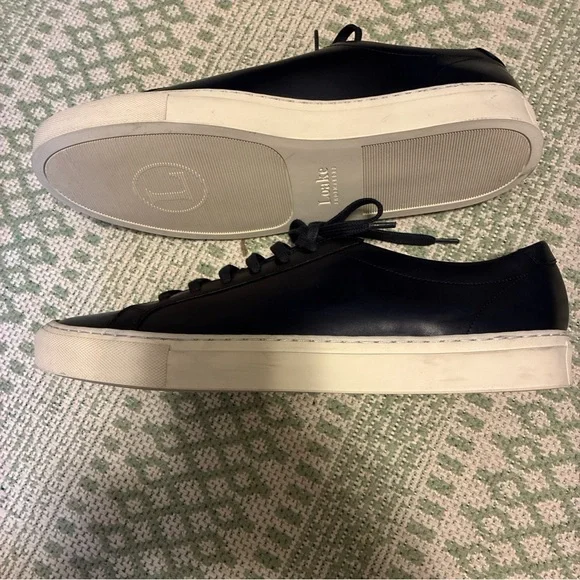 Loake Lifestyle black leather Sprint NWOB  size 44 US 11 - Picture 6 of 8